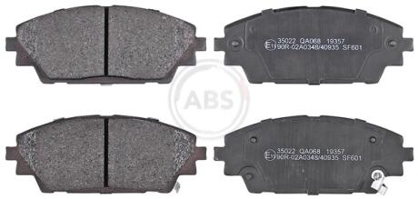 Тормозные колодки дисковые (1 к-т). A.B.S 35022