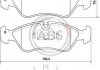 Тормозные колодки дисковые (1 к-т) A.B.S. 36667