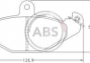 Тормозные колодки дисковые (1 к-т) A.B.S. 36788