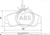 Тормозные колодки дисковые (1 к-т) A.B.S. 37016