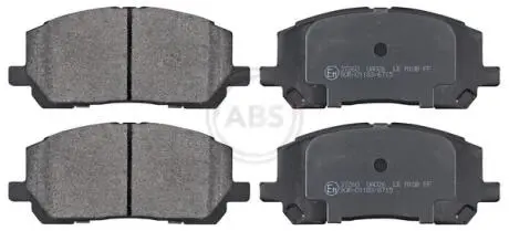 Гальмівні колодки дискові (1 к-т). A.B.S 37260