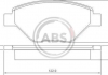 Тормозные колодки дисковые (1 к-т) A.B.S. 37398
