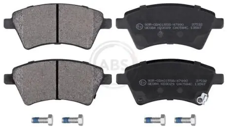 Тормозные колодки дисковые (1 к-т). A.B.S 37532