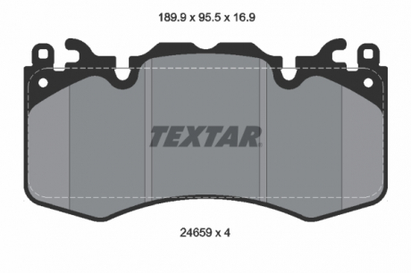 Тормозные колодки дисковые TEXTAR 2465901 (фото 1)