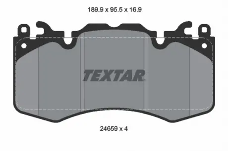 Тормозные колодки дисковые TEXTAR 2465901