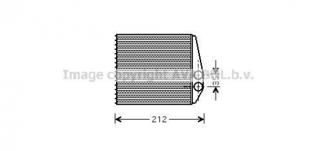 Радиатор отопителя OPEL (AVA) AVA AVA COOLING OLA6354