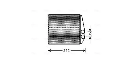 Радиатор отопителя OPEL (AVA) AVA AVA COOLING OLA6354