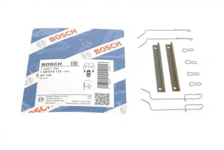 Монтажний к-кт гальмівніх колодок BOSCH 1987474135