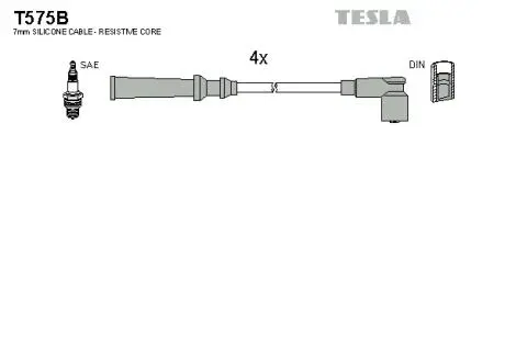 К-т дротів вісокої напруги TESLA T575B