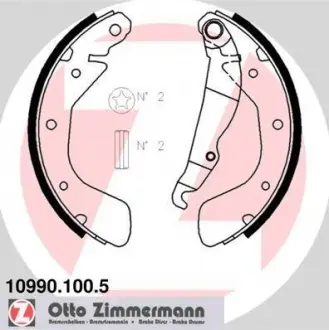 Тормозные колодки барабанные ZIMMERMANN 109901005