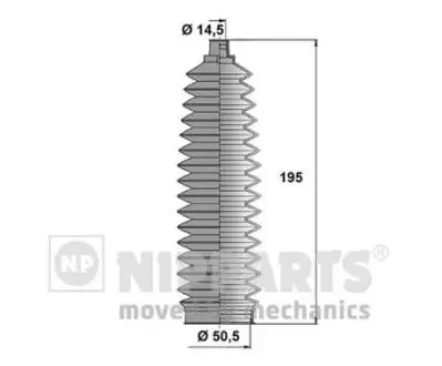 Пільовік рульова механізму NIPPARTS N2842034