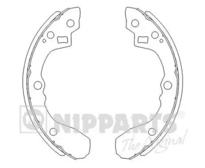 Тормозные колодки барабанные NIPPARTS J3500321 (фото 1)