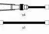 Комплект кабелей высоковольтных Ngk RCVW902