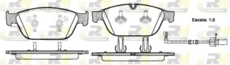 Тормозные колодки. к-кт. ROADHOUSE 2144302 (фото 1)