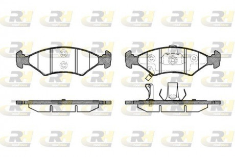 Тормозные колодки. к-кт. ROADHOUSE 250222