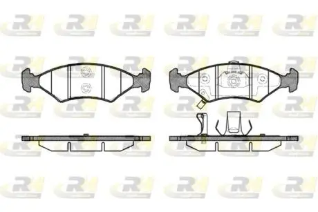 Гальмівні колодки дискові ROADHOUSE 250222
