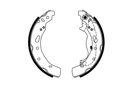 Колодки гальмівні барабанні BOSCH 0986487767