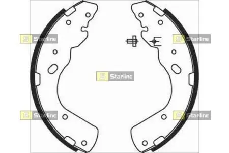 Тормозные колодки. к-кт. STARLINE BC 08450