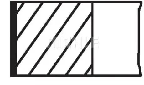Комплект колец на поршень MAHLE MAHLE KNECHT 081RS001060N0