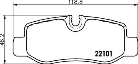 Тормозные колодки. к-кт. BREMBO P50 126
