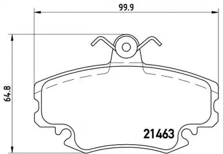 Гальмівні колодки BREMBO P68038