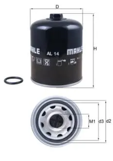 Фільтр вологовідділювача Knecht MAHLE KNECHT AL14 (фото 1)