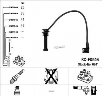 Комплект проводов зажигания NGK 0641