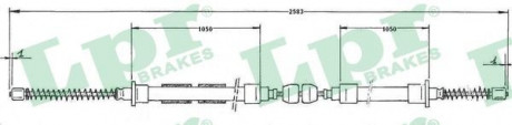 Тросик стояночного тормоза LPR C0605B