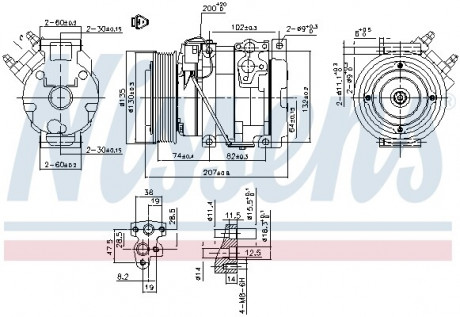 Компресори кондиціонера NISSENS 89558