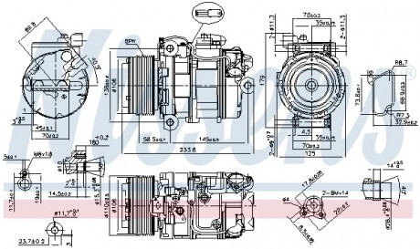 Компресори кондиціонера NISSENS 89595