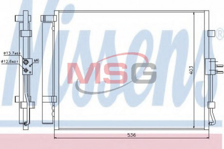 Конденсер кондиционера NISSENS 940217