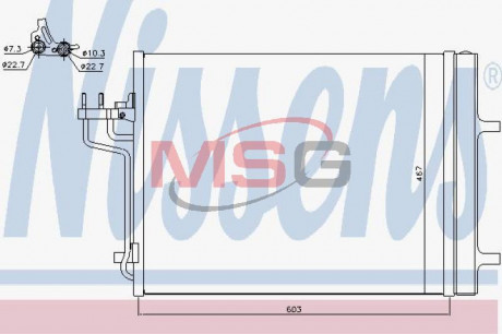 Конденсер кондиционера NISSENS 940398