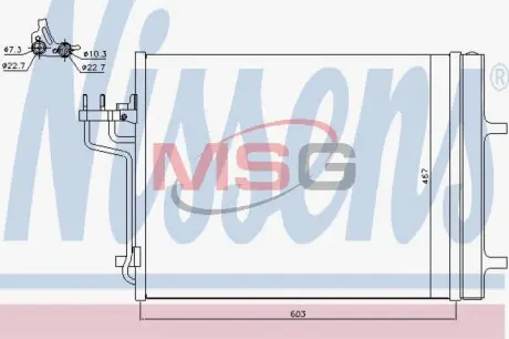 Конденсер кондиционера NISSENS 940398