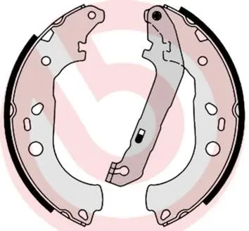 Тормозные колодки барабанные BREMBO S24534 (фото 1)