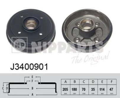 Гальмiвній барабан NIPPARTS J3400901
