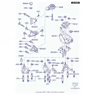ОПОРА КОРОБКИ ПЕРЕДАЧ FORD 5208219