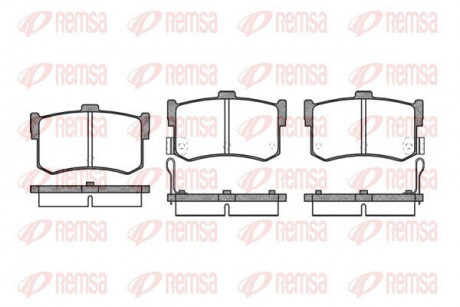 Колодки тормозные дисковые REMSA 0242.02