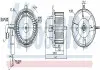 Вентилятор салона Nissens 87404