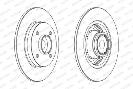 Диск тормозной FERODO DDF1560 (фото 1)