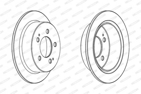 Диск гальмівний FERODO DDF1753C