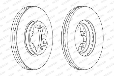 Диск тормозной FERODO DDF2469