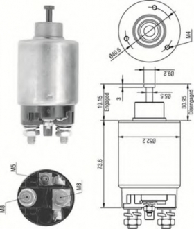 Реле втягивающее MAGNETI MAGNETI MARELLI AME0316