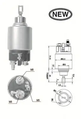 Реле втягуюче MAGNETI MAGNETI MARELLI AME0554 (фото 1)