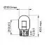 Автолампа WY21W WX3x16d 21 W оранжевая PHILIPS 12071B2 (фото 3)