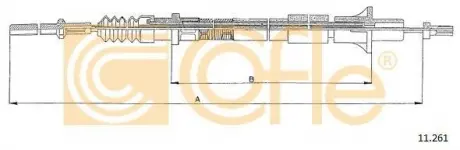 Трос сцепления COFLE 11.261