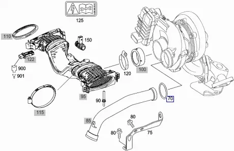 Уплотнитель Mercedes MERCEDES-BENZ 0149976445 (фото 1)