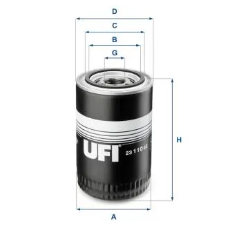 Масляный фильтр UFI 23.110.02