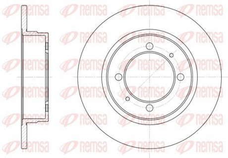 Диск тормозной REMSA 6390.00