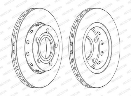 Диск тормозной FERODO DDF1887C