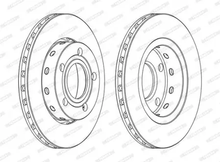 Диск тормозной FERODO DDF1887C
